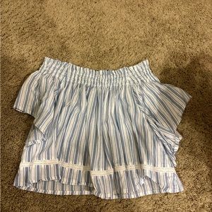 Faithfull the Brand off the shoulder striped top